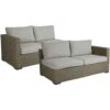 Brafab Funkia Modulsofa Endstücke 2-er Set, Beige/Sand
