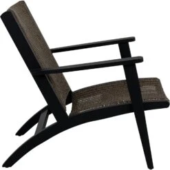 Brafab Kira Loungesessel, Schwarz / Rustikal Künstliches Rattan -Hay || Brafab || Fatboy Verkäufe brafab kira armchair black rustic 2