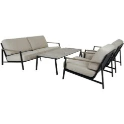 Brafab Lyra Sofa 2,5-Sitzer, Schwarz/Sand -Hay || Brafab || Fatboy Verkäufe brafab lyra sofa 25 black with cushion 6
