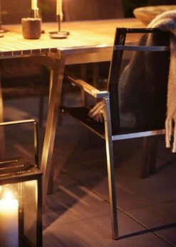 Brafab Naos Esszimmerstuhl, Edelstahl/Dunkelgrau -Hay || Brafab || Fatboy Verkäufe brafab naos armchair rf teak 3