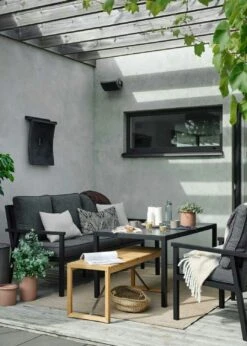 Brafab Rana Lounge-Set Niedrig 5 Sitzplätze, Schwarz/Anthrazit -Hay || Brafab || Fatboy Verkäufe brafab rana corner group low black 2