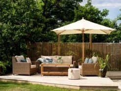 Brafab Sandkorn-Sofa 2.5- Sitz, Natürlich -Hay || Brafab || Fatboy Verkäufe brafab sandkorn sofa 25 sitz naturlich 2