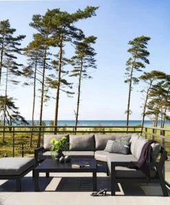 Brafab Stettler Modulsofa Endstück Rechts, Schwarz/Grau -Hay || Brafab || Fatboy Verkäufe brafab stettler 2 s v matt black w d 4