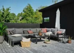 Brafab Stettler Modulsofa Eckstück, Schwarz/Grau -Hay || Brafab || Fatboy Verkäufe brafab stettler corner matt black m dyn 4