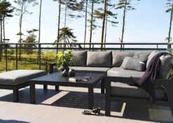 Brafab Stettler Ecksofa 5-Sitzer, Schwarz/Grau -Hay || Brafab || Fatboy Verkäufe brafab stettler corner sofa black grey 2