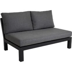 Brafab Stettler Modulsofa Mittelstück, Schwarz/Grau