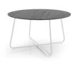Brafab Taverny Coffee Table Ø85, White / Dark Grey
