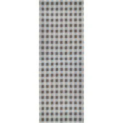 Poppy Teppich Blau/Braun, 70x250 Cm