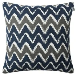 Ikat Bangalore Outdoor-Kissen 50x50 Cm, Navy/Grey