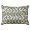 Ikat Delhi Kissen Innen/Außen 40x60 Cm, Himmelblau/Beige