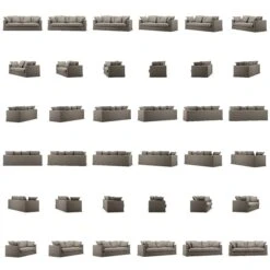 Le Grand Air 3-Sitzer-Sofa Im Freien Nutzbar Sunbrella, Taupe -Hay || Brafab || Fatboy Verkäufe decotique le grand air outdoor 3 seater sunbrella 11