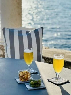 Wide Stripe Kissen 45x45 Cm, Grau -Hay || Brafab || Fatboy Verkäufe diyti wide stripe cushion 45x45 cm 1