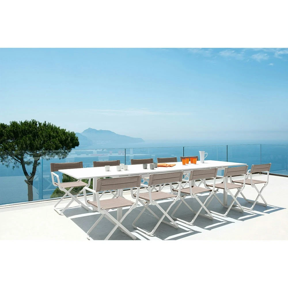 Flat Esstisch Ausziehbar 160-250x100 Cm, Warm White 2 Flat Esstisch Ausziehbar 160-250x100 Cm, Warm White – Bild 2