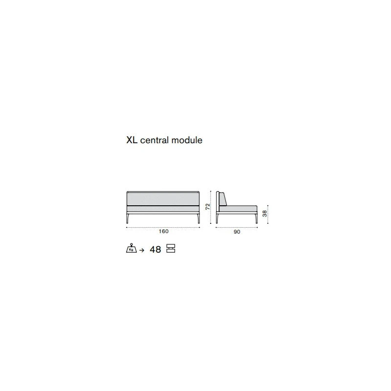 Infinity XL Modulsofa / Zentral, Warm White 2 Infinity XL Modulsofa / Zentral, Warm White – Bild 2