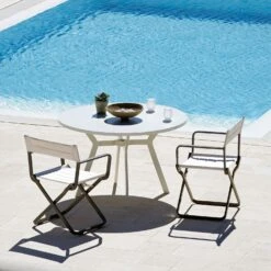 Studio Director's Chair Klappsitz, Warm White / Nature Grey 6 Studio Director's Chair Klappsitz, Warm White / Nature Grey -Hay || Brafab || Fatboy Verkäufe ethimo studio directors chair klappsitz 2 1