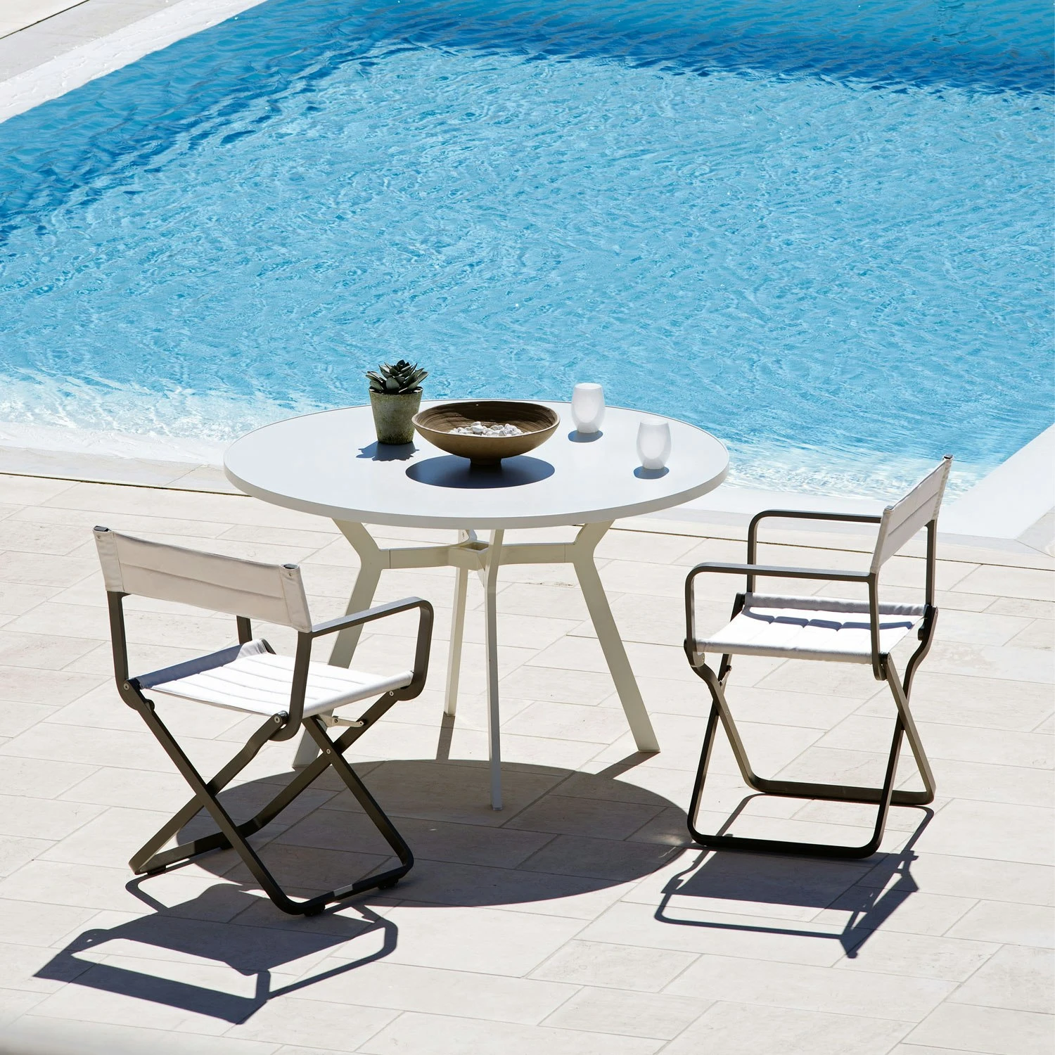 Studio Director's Chair Klappsitz, Warm White / Nature Grey 3 Studio Director's Chair Klappsitz, Warm White / Nature Grey – Bild 3