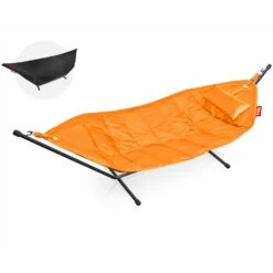 Fatboy Headdemock Deluxe Hammock + Pillow, Orange Bitters/Black