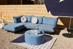 Fatboy Paletti Modulsofa 3-Sitzer Mit Sonnenliege, Storm Blue -Hay || Brafab || Fatboy Verkäufe fatboy paletti loungeset 12