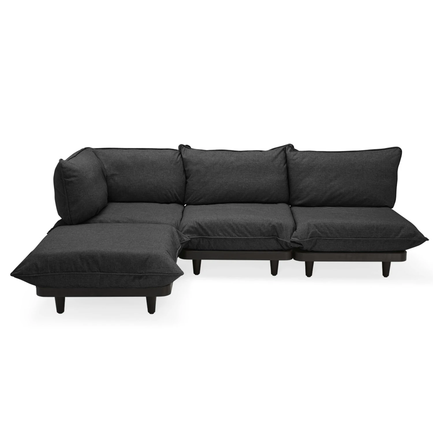 Fatboy Paletti Modulsofa 3-Sitzer Mit Sonnenliege, Thunder Grey 1 Fatboy Paletti Modulsofa 3-Sitzer Mit Sonnenliege, Thunder Grey