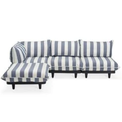 Fatboy Paletti Modulsofa 3-Sitzer Mit Sonnenliege, Ocean Blue
