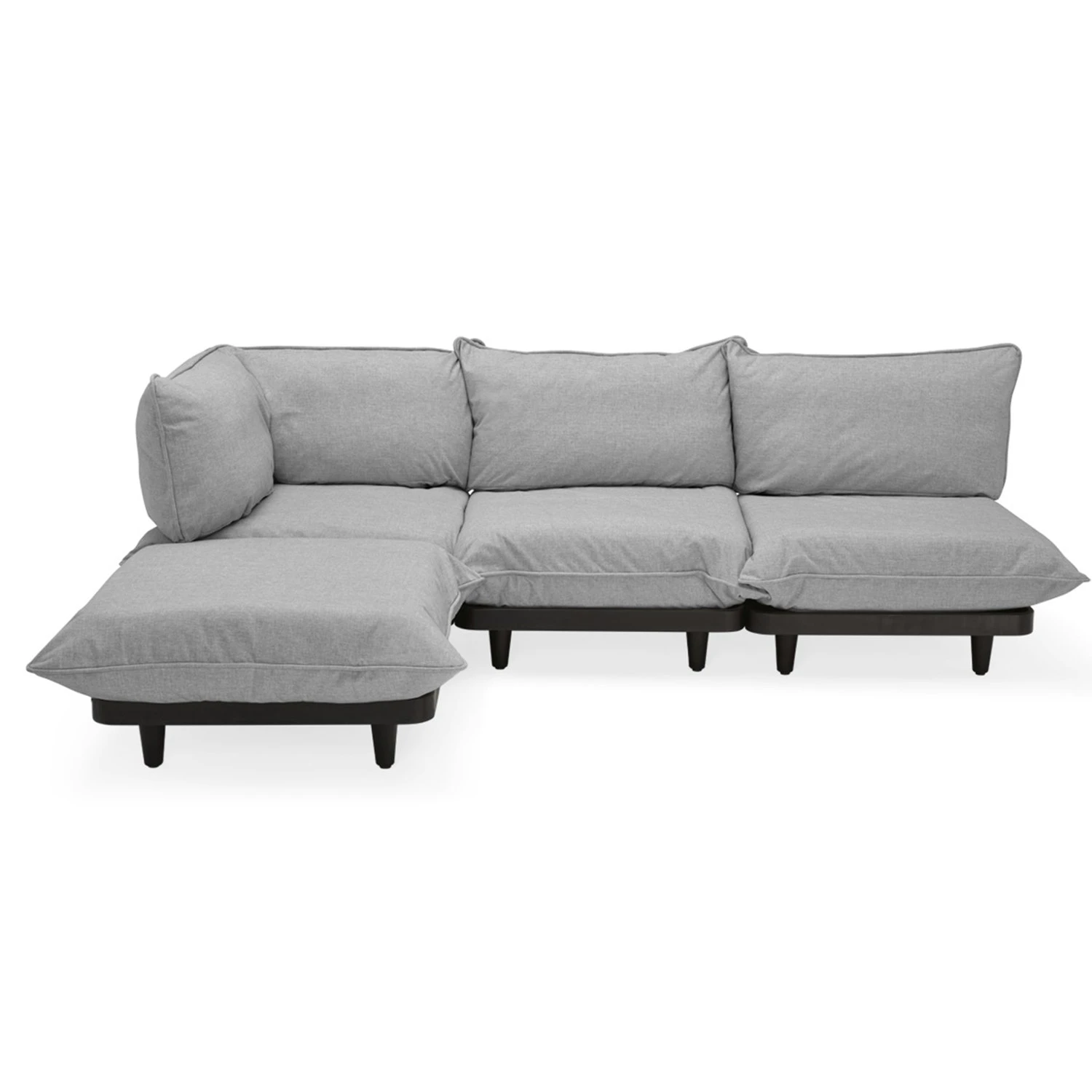 Fatboy Paletti Modulsofa 3-Sitzer Mit Sonnenliege, Rock Grey 1 Fatboy Paletti Modulsofa 3-Sitzer Mit Sonnenliege, Rock Grey