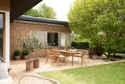 M2 Sammen Esstisch Im Freien Nutzbar Teakholz, 220 Cm -Hay || Brafab || Fatboy Verkäufe fdb mbler esstisch im freien nutzbar teakholz 1