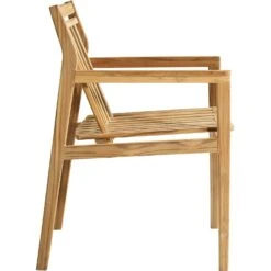 M1 Sammen Lehnstuhl Im Freien Nutzbar Teakholz -Hay || Brafab || Fatboy Verkäufe fdb mbler m1 sammen dining chair outdoor teak 2
