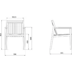 M1 Sammen Lehnstuhl Im Freien Nutzbar Teakholz -Hay || Brafab || Fatboy Verkäufe fdb mbler m1 sammen dining chair outdoor teak 5