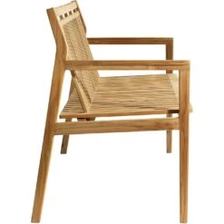 M11 Bank Mit Rückenlehne Im Freien Nutzbar 3-Sitzer, Teakholz -Hay || Brafab || Fatboy Verkäufe fdb mbler m11 sammen bench 3 seater with back outdoor teak 2