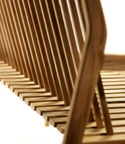 M11 Bank Mit Rückenlehne Im Freien Nutzbar 3-Sitzer, Teakholz -Hay || Brafab || Fatboy Verkäufe fdb mbler m11 sammen bench 3 seater with back outdoor teak 5