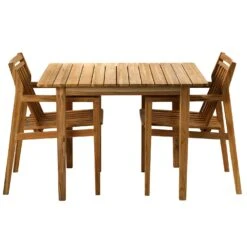 M3 Sammen Esstisch Im Freien Nutzbar Teakholz, 104.5 Cm -Hay || Brafab || Fatboy Verkäufe fdb mbler m3 together garden table 3