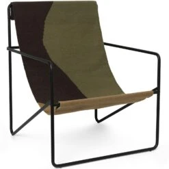 Ferm LIVING Desert Loungesessel, Dune / Schwarz 8 Ferm LIVING Desert Loungesessel, Dune / Schwarz -Hay || Brafab || Fatboy Verkäufe ferm living desert lounge chair black dune 2