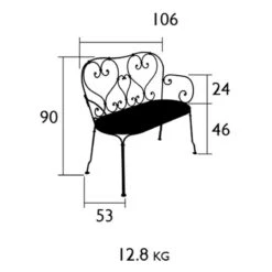 1900 Bank, Deep Blue -Hay || Brafab || Fatboy Verkäufe fermob 1900 bank 4 2