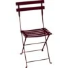 Bistro Metal Chair, Black Cherry