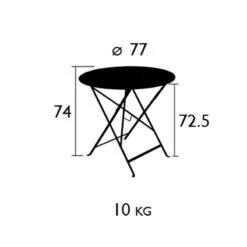 Floréal Tisch, Ø77 Cm/ Red Ochre -Hay || Brafab || Fatboy Verkäufe fermob floreal tisch 77 cm 1 5