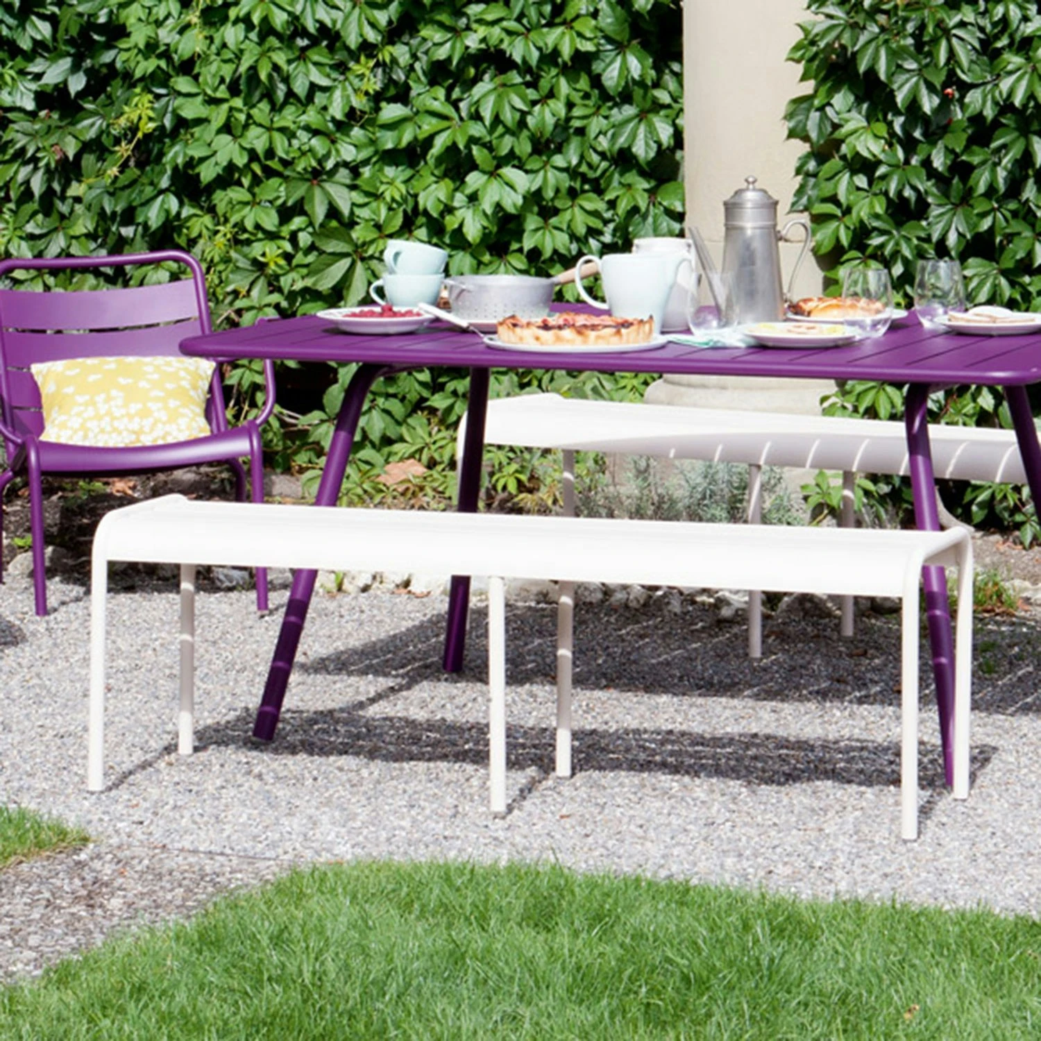 Luxembourg Bank, 145 Cm/ Clay Grey 2 Luxembourg Bank, 145 Cm/ Clay Grey – Bild 2