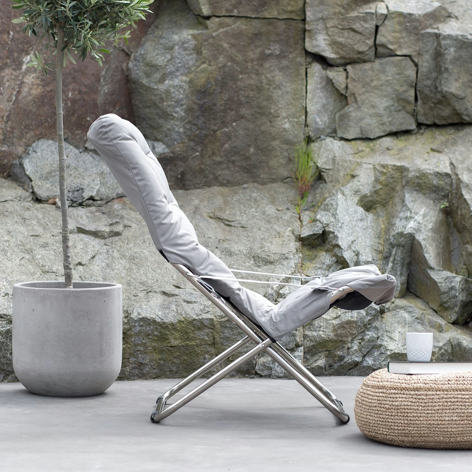 FIAM Fiesta Soft Sonnenstuhl, Grau 2 FIAM Fiesta Soft Sonnenstuhl, Grau – Bild 2