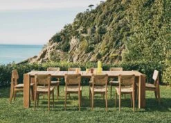 Gubi C-Chair Outdoor Esszimmerstuhl Teakholz -Hay || Brafab || Fatboy Verkäufe gubi c chair outdoor dining chair 5