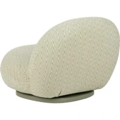 Gubi Pacha Outdoor Loungesessel, Dedar Chevron Outdoor Fr 008, Moosgrüner Fuß 8 Gubi Pacha Outdoor Loungesessel, Dedar Chevron Outdoor Fr 008, Moosgrüner Fuß -Hay || Brafab || Fatboy Verkäufe gubi pacha outdoor lounge chair swivel dedar chevron008 3