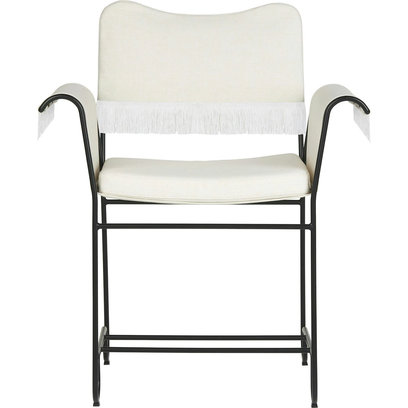 Gubi Tropique Esszimmerstuhl Mit Fransen, Classic Black / Leslie 06 1 Gubi Tropique Esszimmerstuhl Mit Fransen, Classic Black / Leslie 06