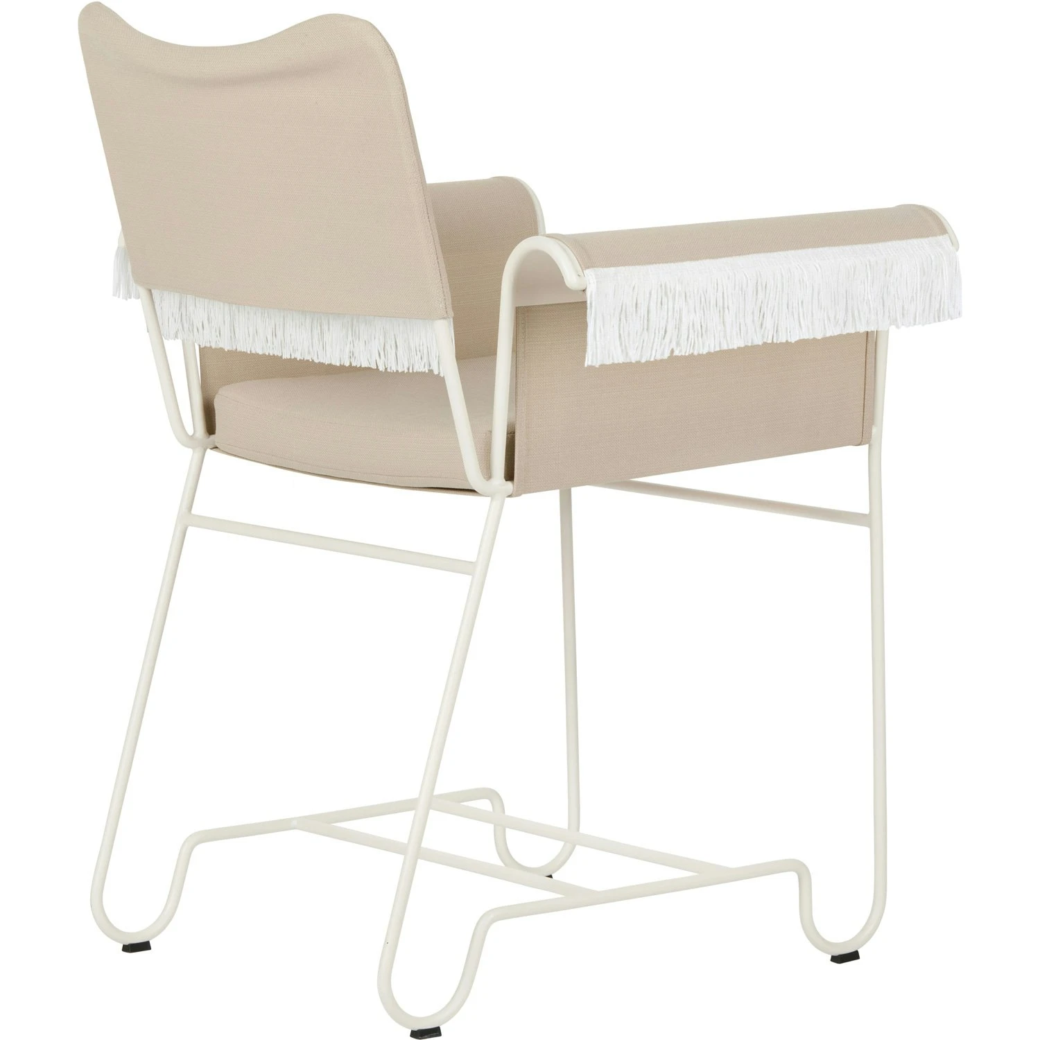 Gubi Tropique Esszimmerstuhl Mit Fransen, Classic White Semi Matt / Udine 12 3 Gubi Tropique Esszimmerstuhl Mit Fransen, Classic White Semi Matt / Udine 12 – Bild 3