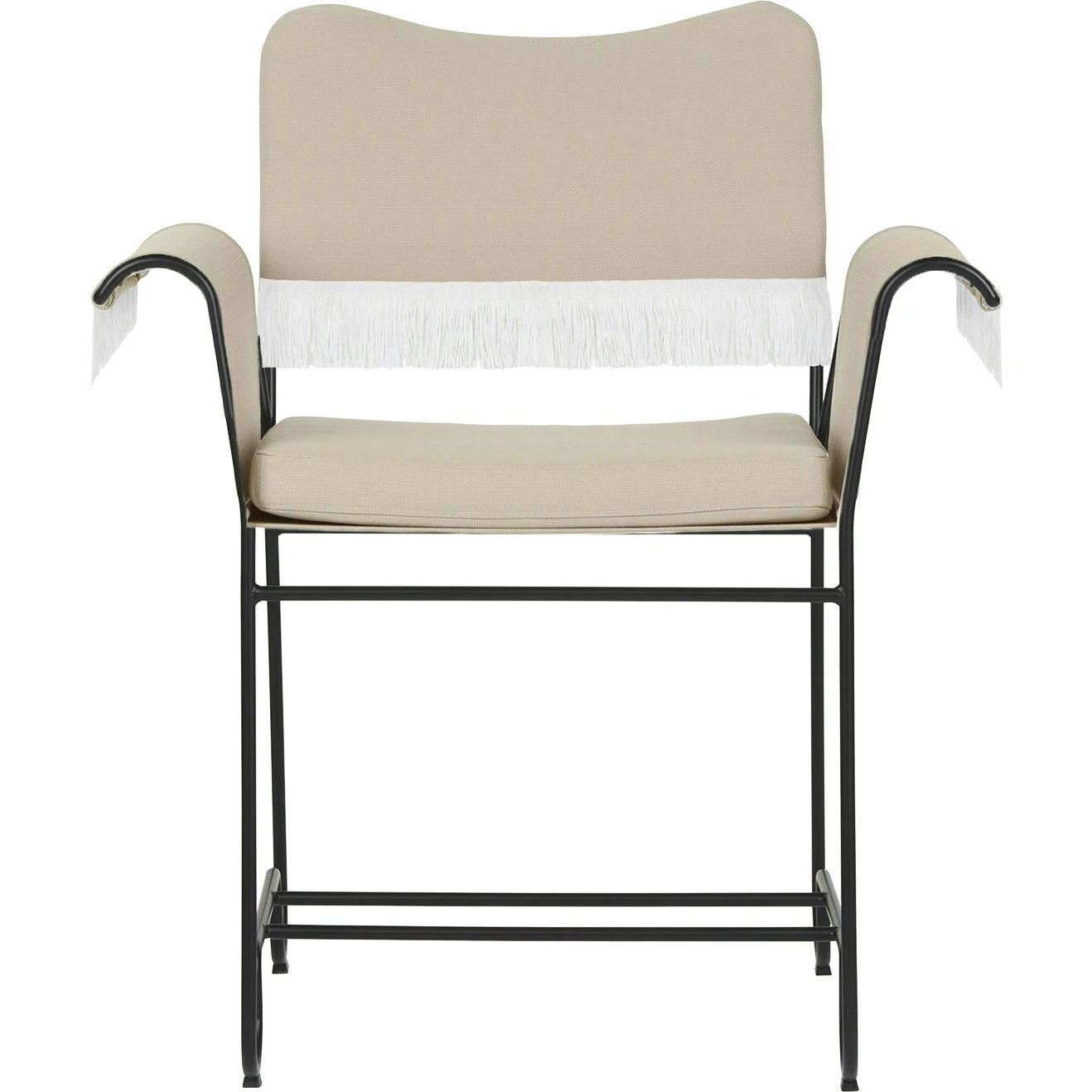 Gubi Tropique Esszimmerstuhl Mit Fransen, Classic Black / Leslie 12 1 Gubi Tropique Esszimmerstuhl Mit Fransen, Classic Black / Leslie 12