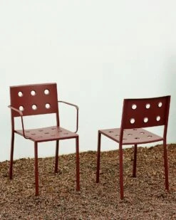 Hay Balcony Lehnstuhl, Iron Red 6 Hay Balcony Lehnstuhl, Iron Red -Hay || Brafab || Fatboy Verkäufe hay balcony dining armchair anthracite 4