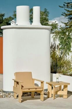 Hay Crate Sitzkissen Für Loungesessel, Beige -Hay || Brafab || Fatboy Verkäufe hay folding cushion for crate lounge chair sky grey 11