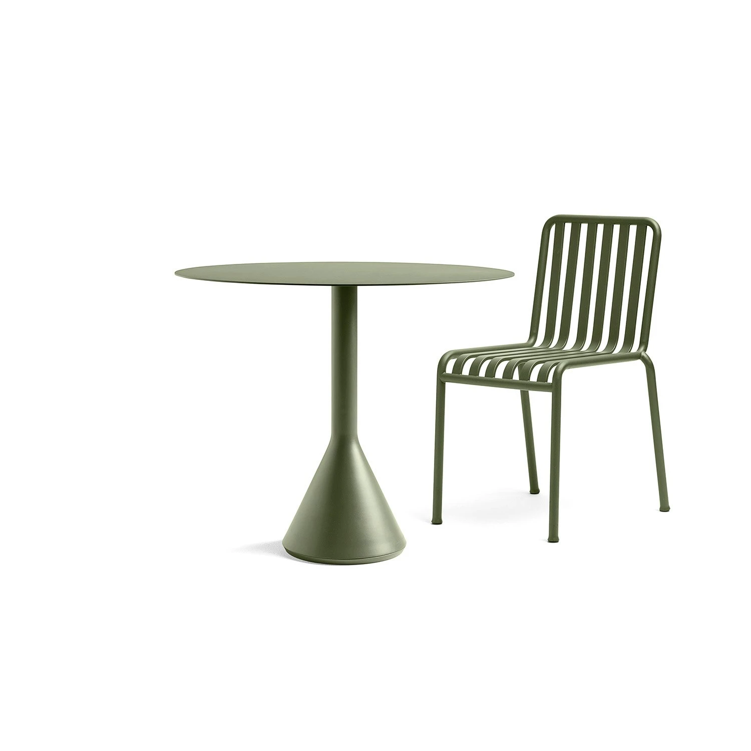 Hay Palissade Cone Tisch Ø70, Olive 2 Hay Palissade Cone Tisch Ø70, Olive – Bild 2