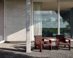 Hay Quilted Cushion Crate Lounge Chair- Sky Grey Loungesessel Iron Red -Hay || Brafab || Fatboy Verkäufe hay quilted cushion crate lounge chair sky grey 11