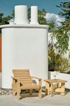 Hay Quilted Cushion Crate Lounge Chair- Sky Grey Loungesessel Beige -Hay || Brafab || Fatboy Verkäufe hay quilted cushion crate lounge chair sky grey 14