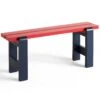 Hay Weekday Bank 23x111 Cm, Steel Blue/Weinrot