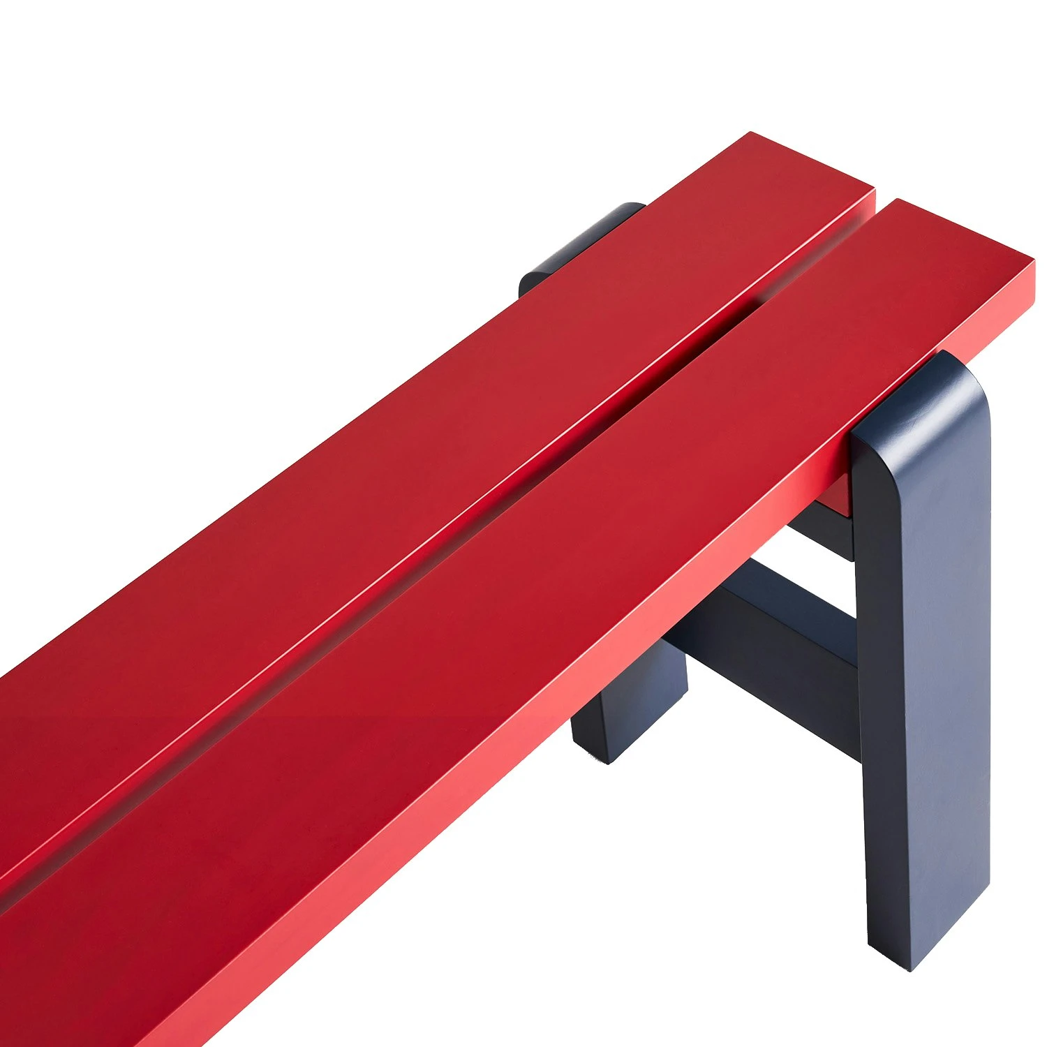 Hay Weekday Bank 23x111 Cm, Steel Blue/Weinrot 2 Hay Weekday Bank 23x111 Cm, Steel Blue/Weinrot – Bild 2