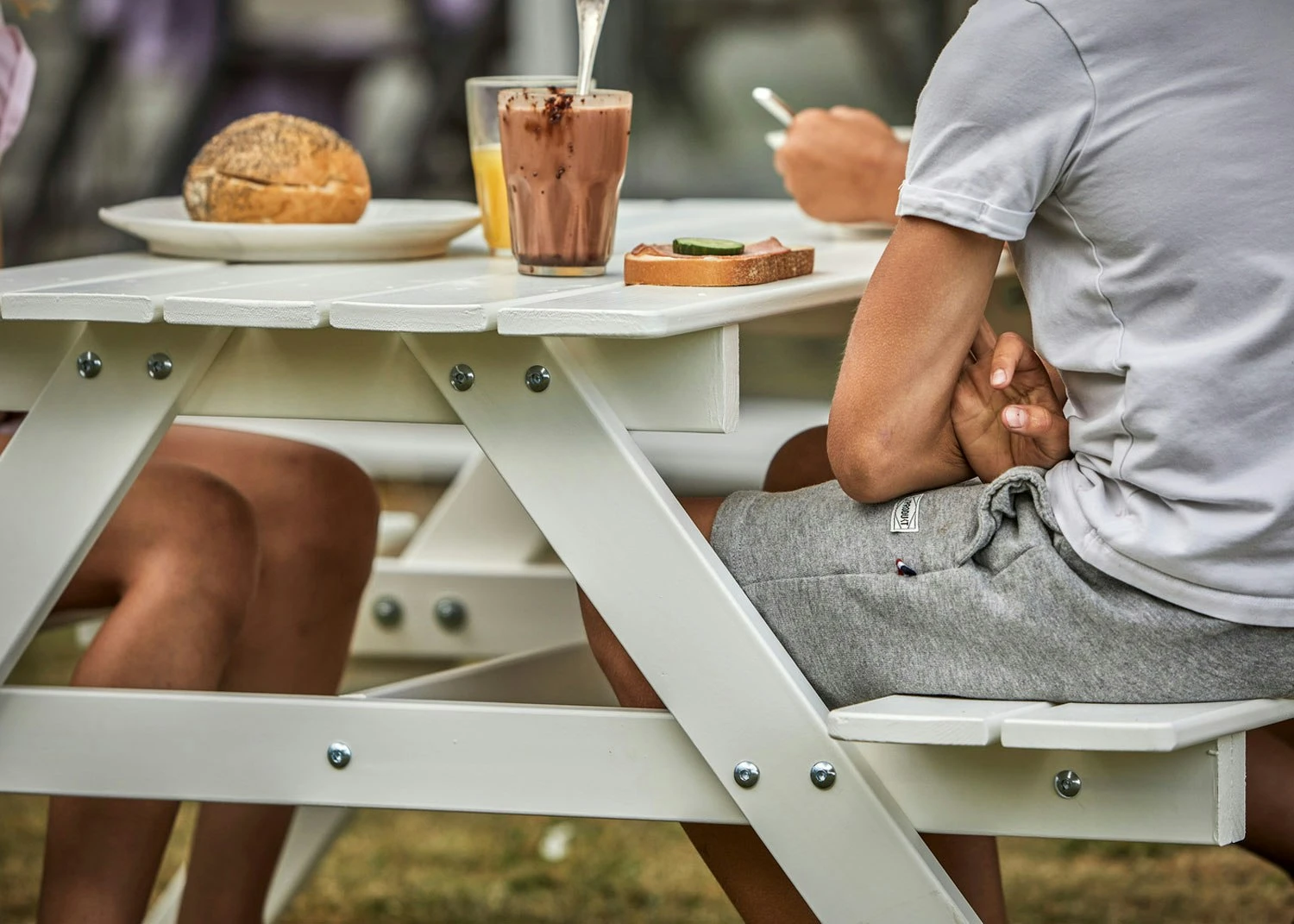 Picnic Mini Picknicktisch 48x90 Cm, Weiß 3 Picnic Mini Picknicktisch 48x90 Cm, Weiß – Bild 3